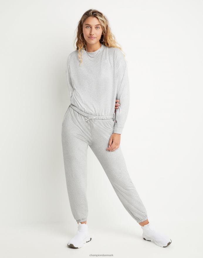 Champion soft touch sweatpants c logo 27 V6J661139 oxford grå