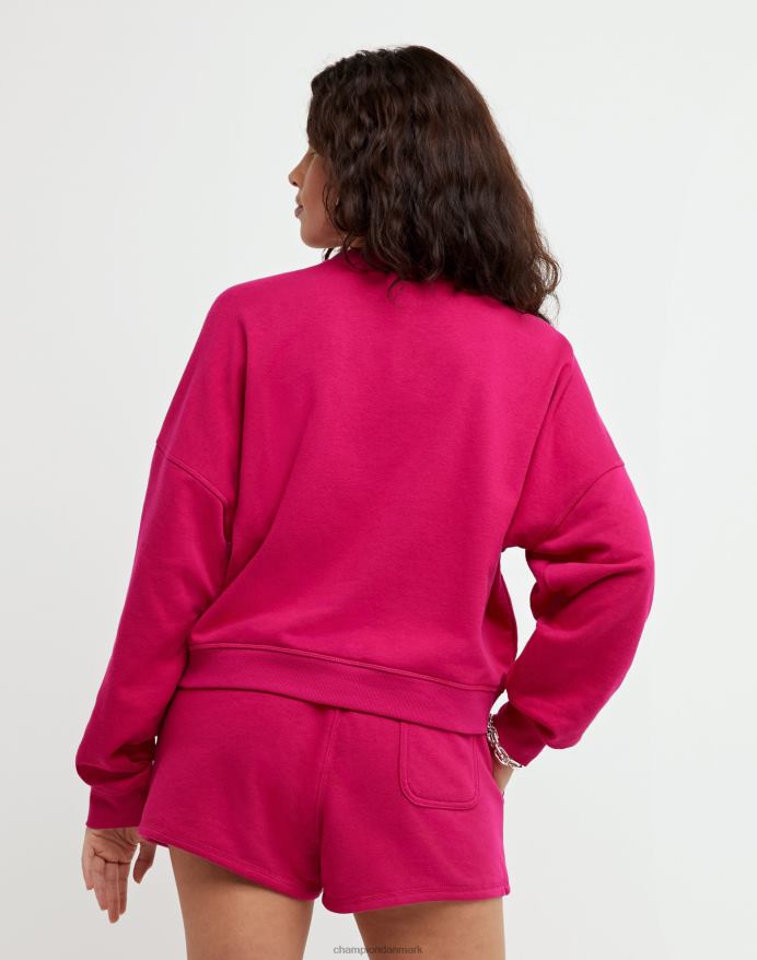 Champion campis french terry crew c logo V6J66983 strawberry rouge