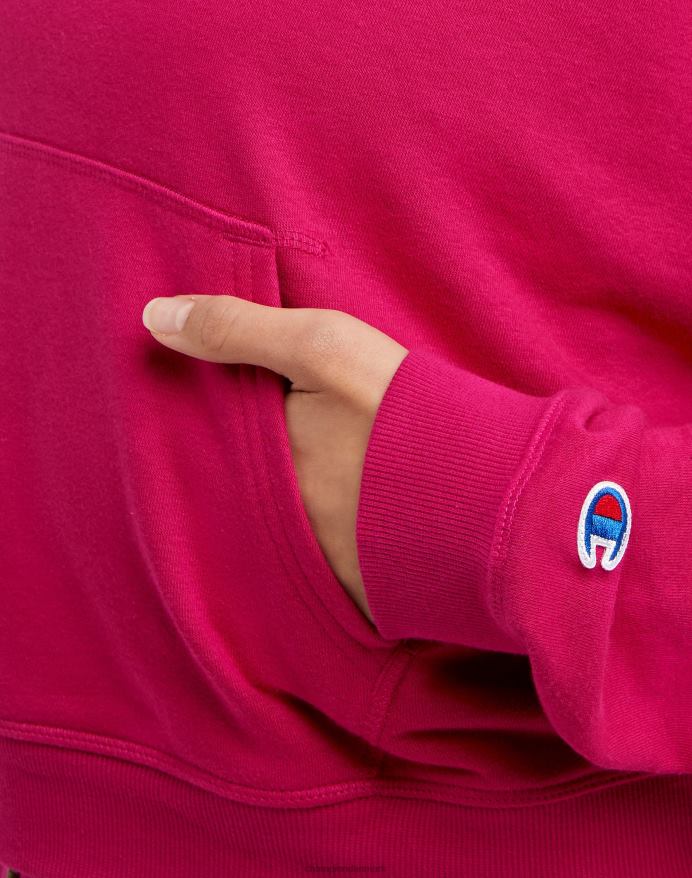 Champion campis french terry crew c logo V6J66983 strawberry rouge