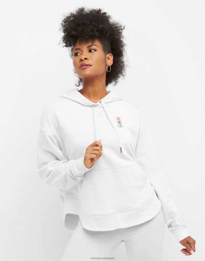 Champion campus fransk frotté hættetrøje tre-c V6J661016 hvid
