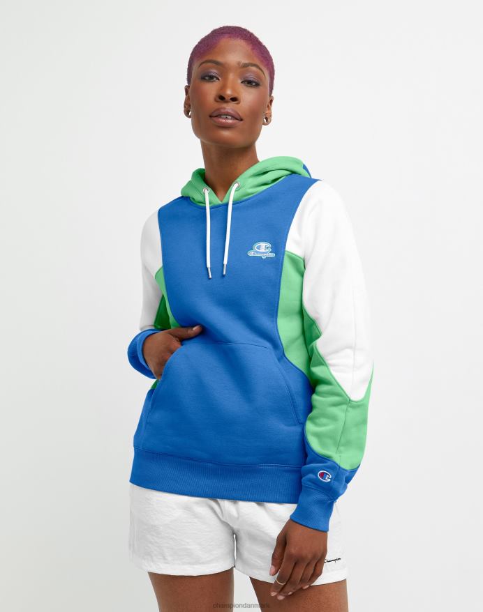 Champion colorblock pullover hættetrøje multi-logo V6J661018 odyssey multi