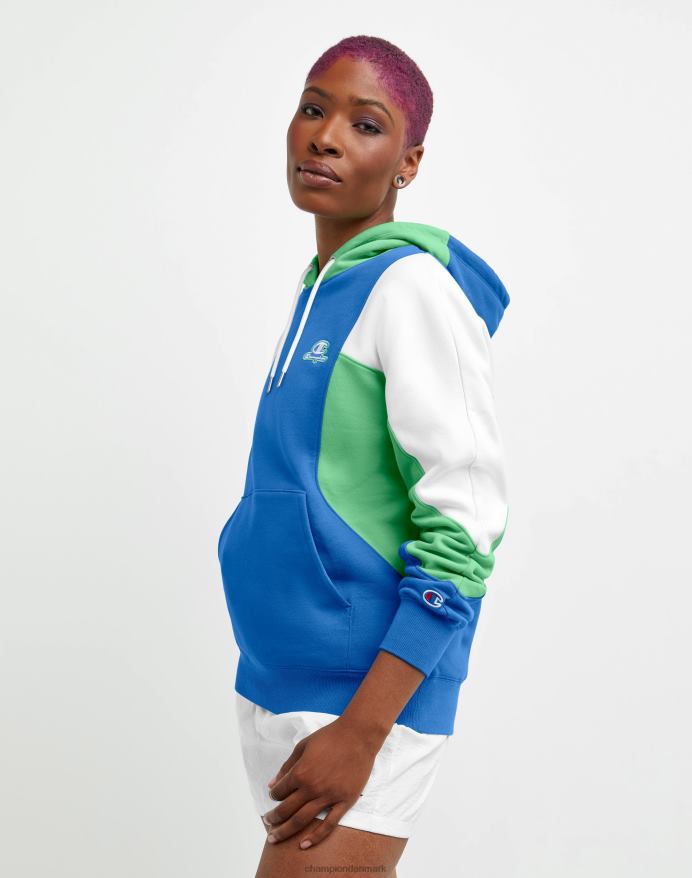 Champion colorblock pullover hættetrøje multi-logo V6J661018 odyssey multi