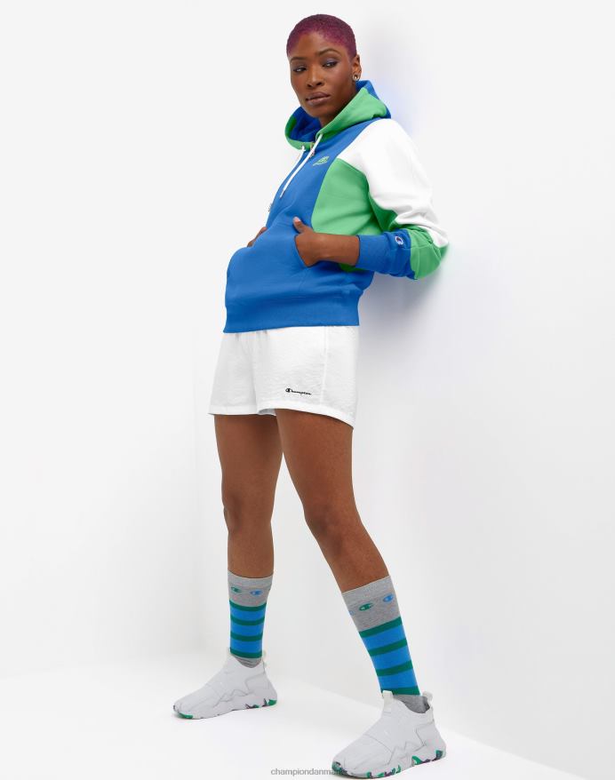 Champion colorblock pullover hættetrøje multi-logo V6J661018 odyssey multi