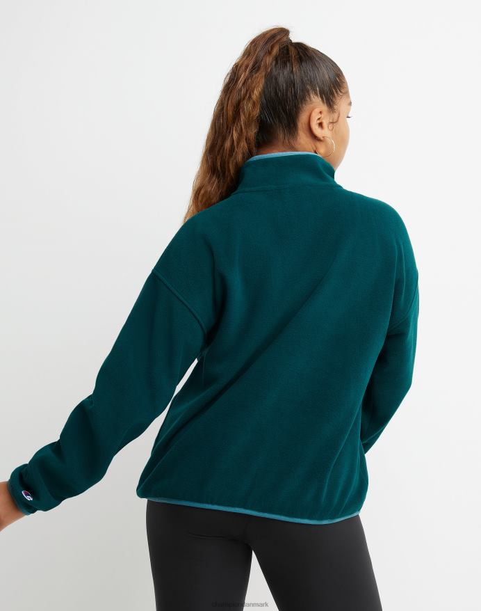 Champion explorer fleece pullover broderet script logo V6J661964 nathave/aqua tonic