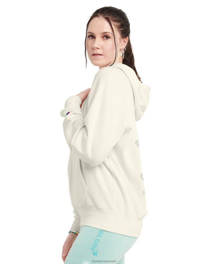 Champion fleece hættetrøje være venlig kridhvid V6J661020