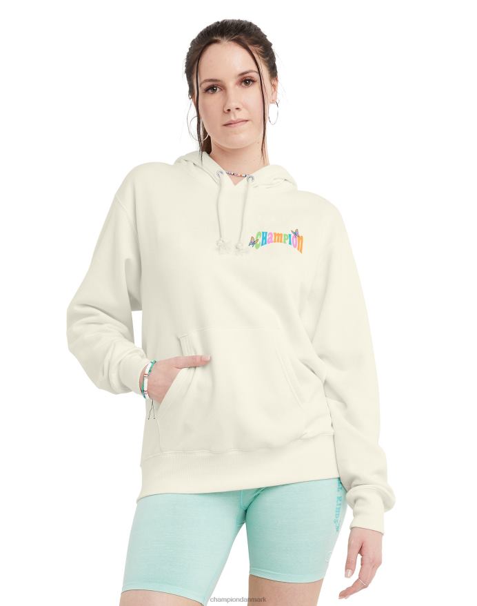 Champion fleece hættetrøje være venlig kridhvid V6J661020