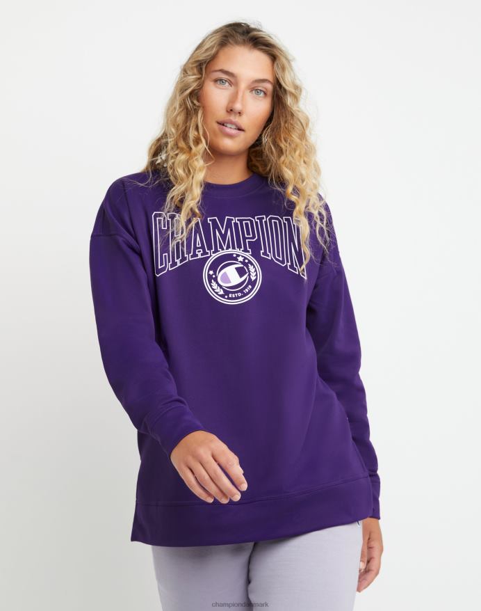 Champion game day oversized pullover V6J661966 rig lilla