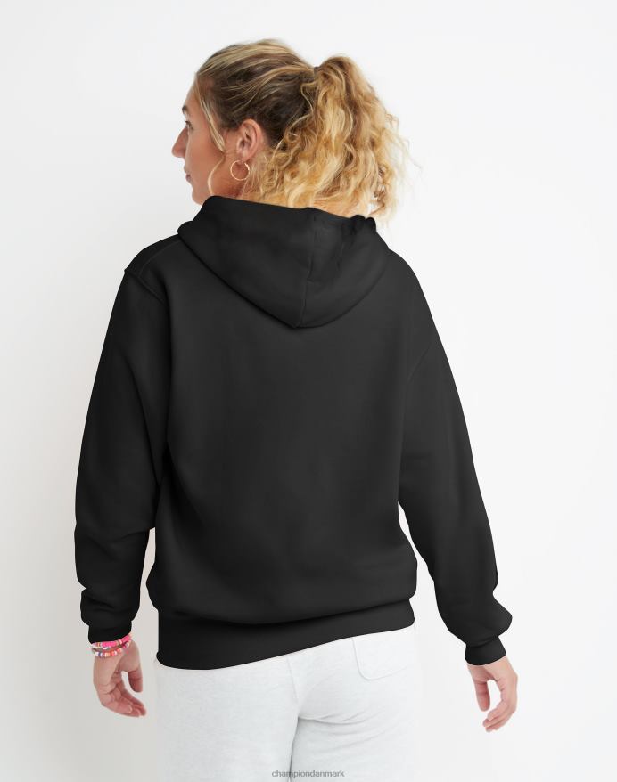Champion klassisk fleece oversized hættetrøje c stak V6J661962 sort