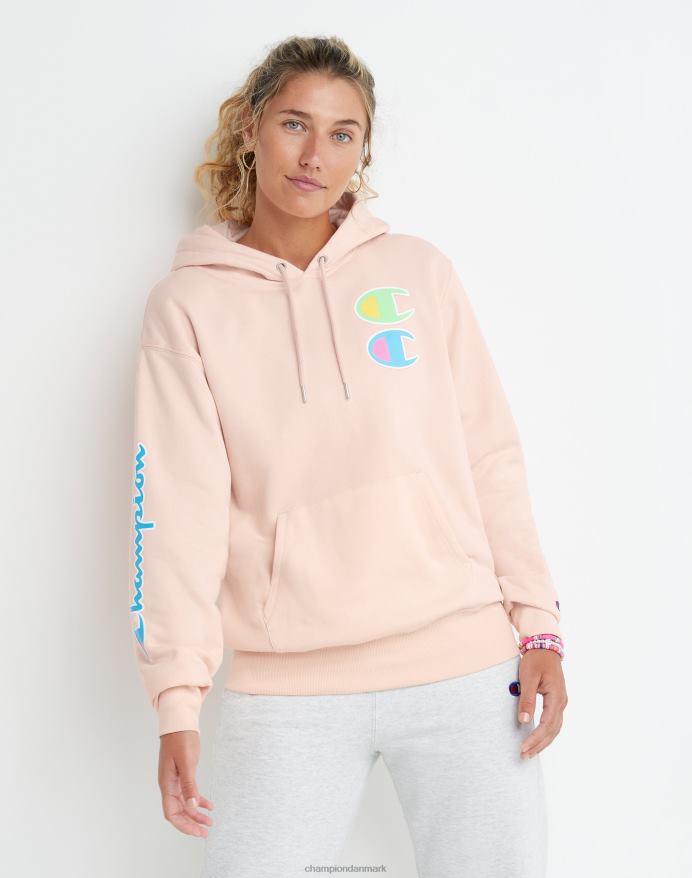 Champion klassisk fleece oversized hættetrøje c stak V6J661963 primer pink