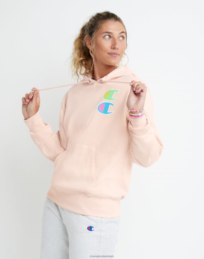 Champion klassisk fleece oversized hættetrøje c stak V6J661963 primer pink