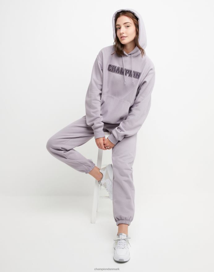 Champion oversized omvendt vævet hættetrøje blokspiral V6J661954 røget syren
