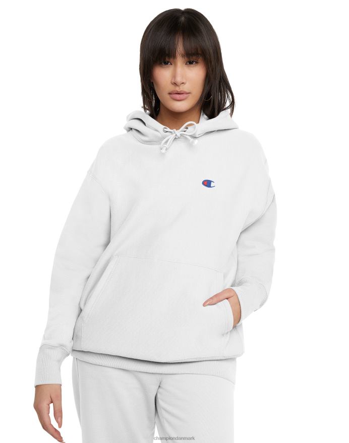 Champion oversized omvendt vævet hættetrøje c-logo V6J66941 hvid