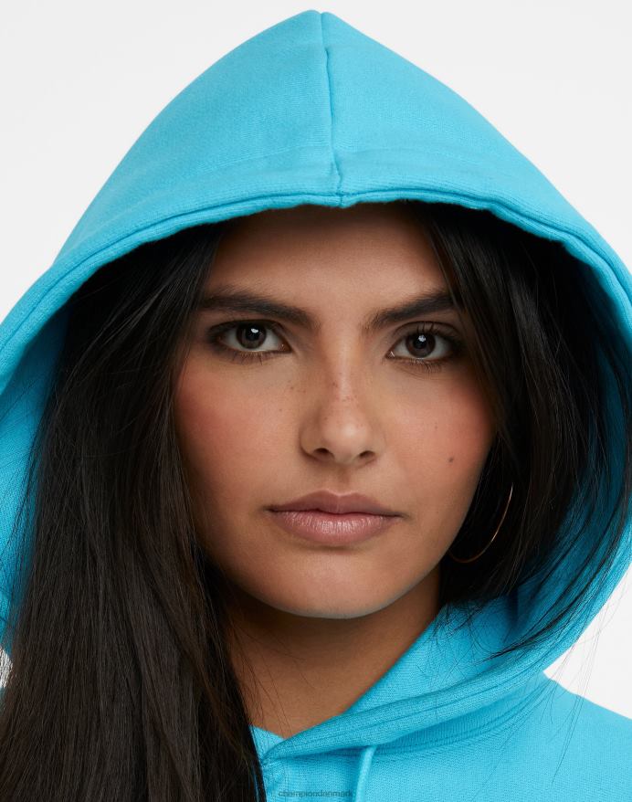 Champion oversized omvendt vævet hættetrøje c-logo V6J66944 lys himmelblå