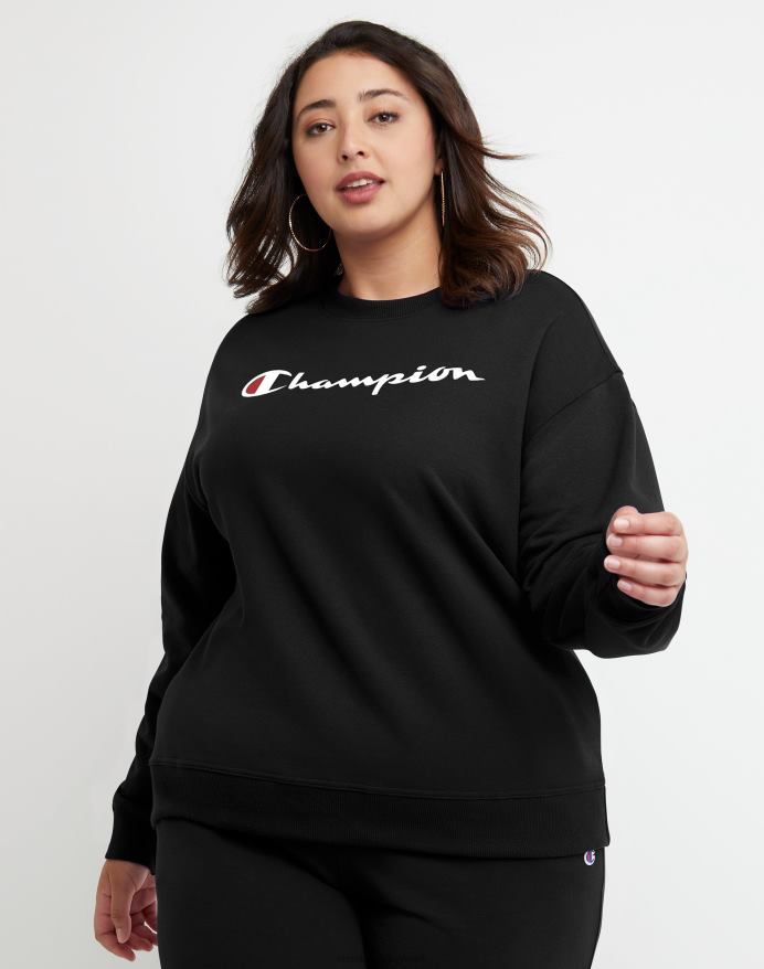 Champion powerblend crew classic script logo (plus size) V6J661022 sort