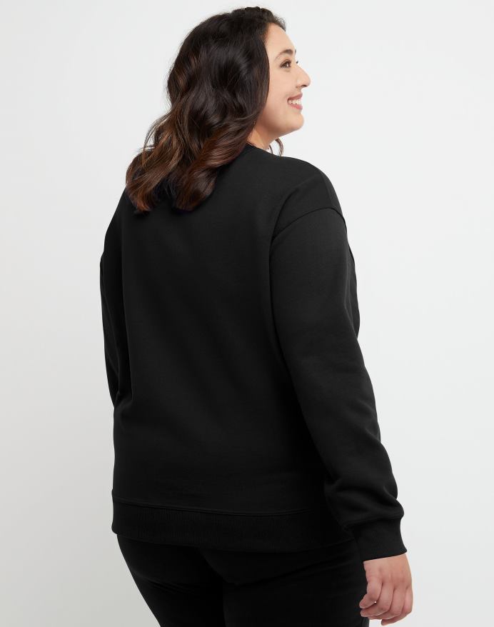 Champion powerblend crew classic script logo (plus size) V6J661022 sort