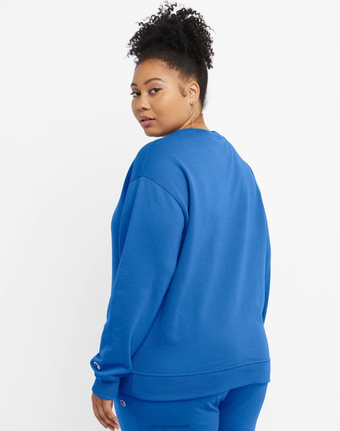 Champion powerblend crew classic script logo (plus size) V6J661023 odyssé