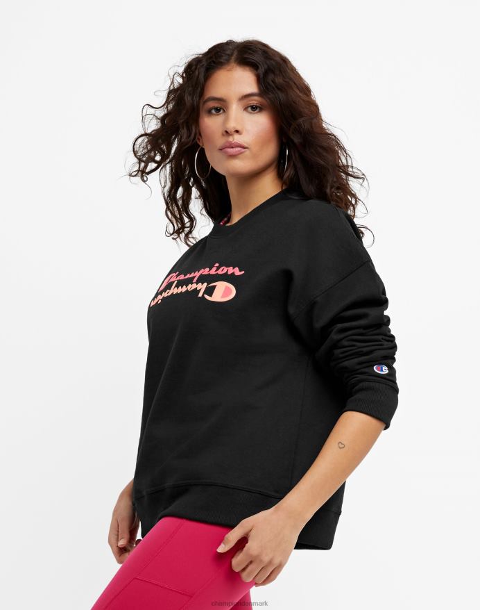 Champion powerblend crew spejl script V6J66999 sort