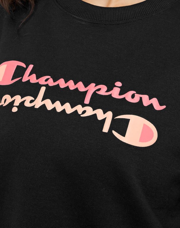 Champion powerblend crew spejl script V6J66999 sort