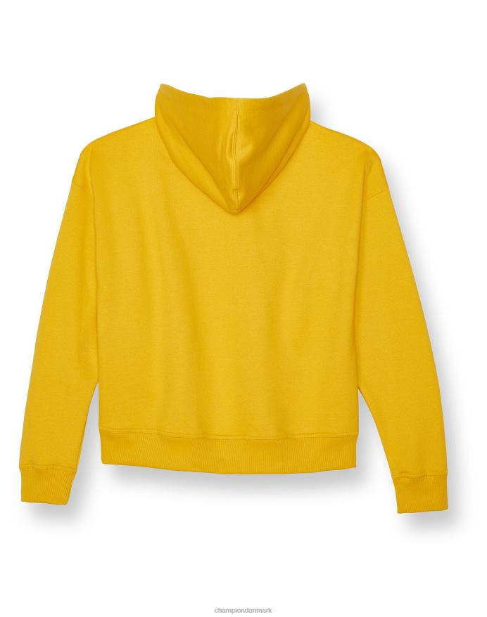 Champion powerblend fleece afslappet hættetrøje lille logo V6J661983 forsythia