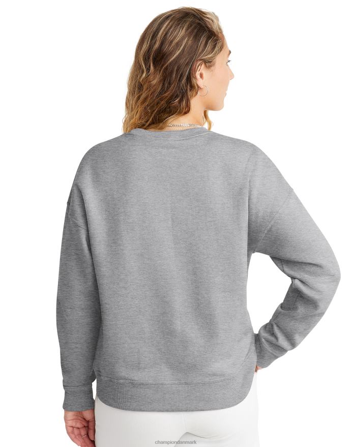 Champion powerblend fleece crew venstre bryst script logo V6J661993 oxford grå