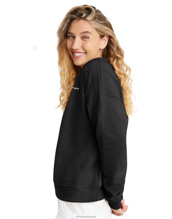 Champion powerblend fleece crew venstre bryst script logo V6J661995 sort