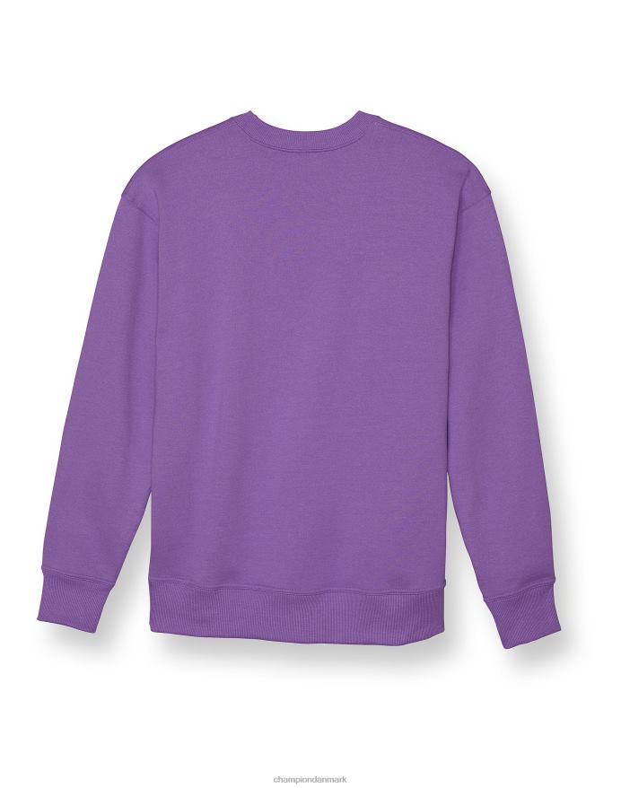 Champion powerblend fleece oversized crew c logo V6J661990 kreativ lilla