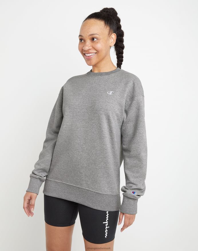 Champion powerblend fleece oversized crew c logo V6J661991 oxford grå