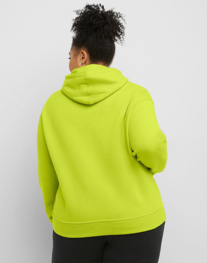Champion powerblend hættetrøje grafik (plus size) V6J661024 limeade