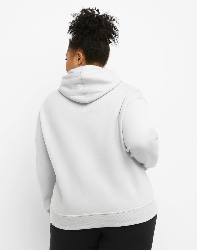 Champion powerblend hættetrøje grafik (plus size) V6J661026 hvid