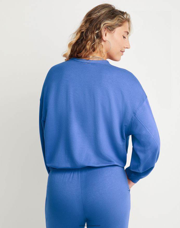 Champion soft touch løbesnor crew c-logo V6J661975 varme blåbær
