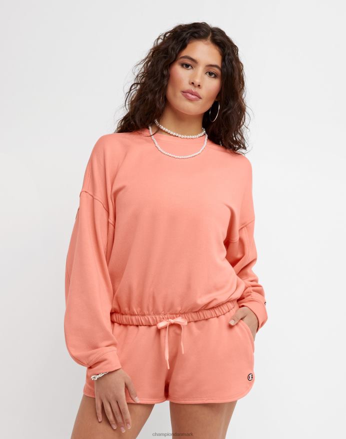 Champion soft touch løbesnor crew c-logo V6J661976 sukker fersken