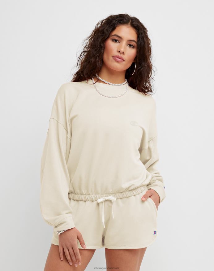 Champion soft touch løbesnor crew c-logo V6J661979 naturlig