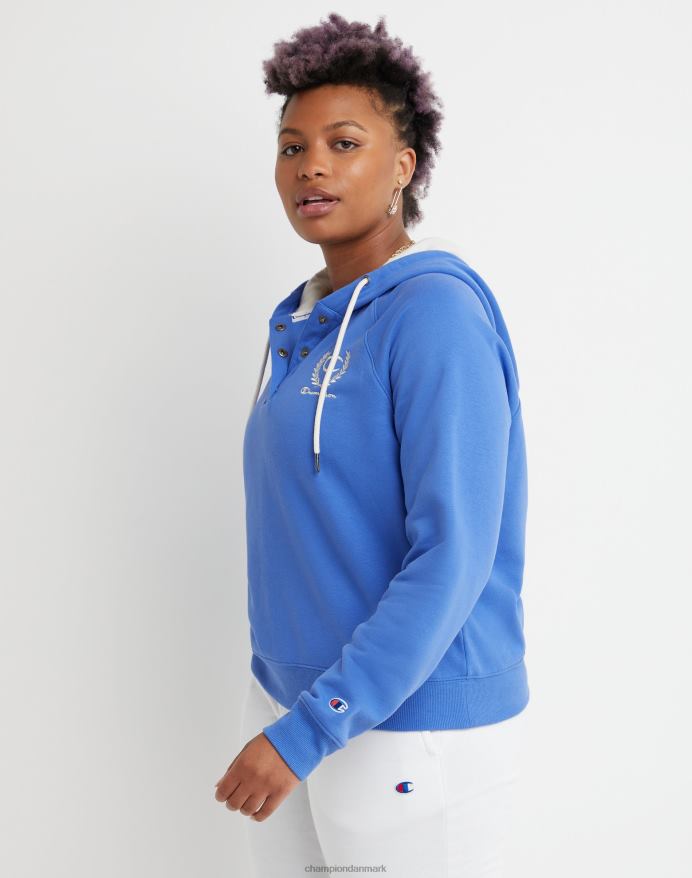 campus fleece hættetrøje champion script laurbær V6J661960 varme blåbær