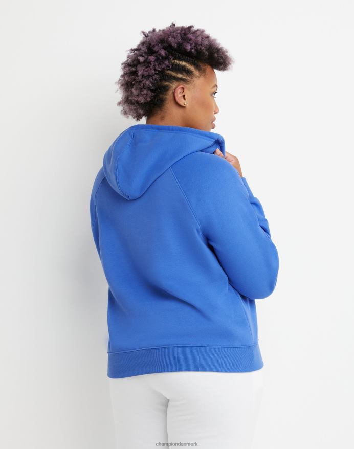 campus fleece hættetrøje champion script laurbær V6J661960 varme blåbær
