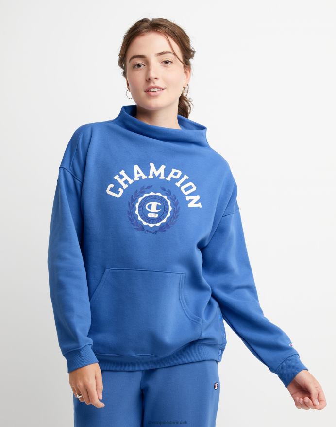 campus øko fleece sweatshirt med tragthals en gang på en mester V6J661951 varme blåbær