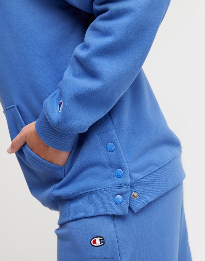 campus øko fleece sweatshirt med tragthals en gang på en mester V6J661951 varme blåbær