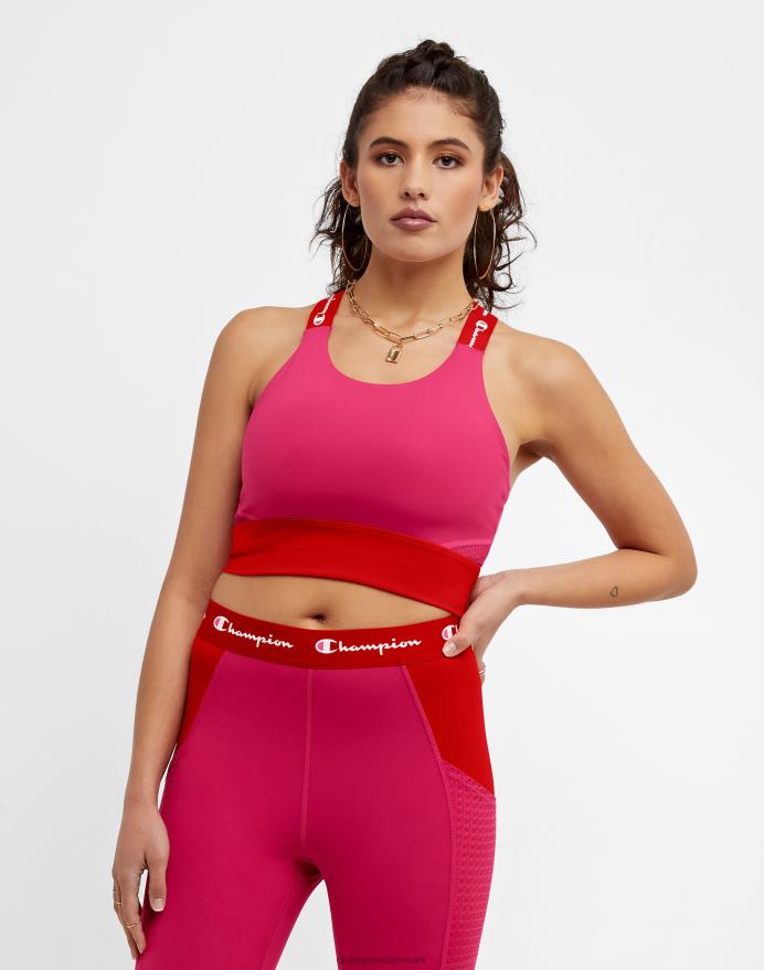 Champion absolutte 7/8 leggings 25 V6J661288 strawberry rouge/rød flamme