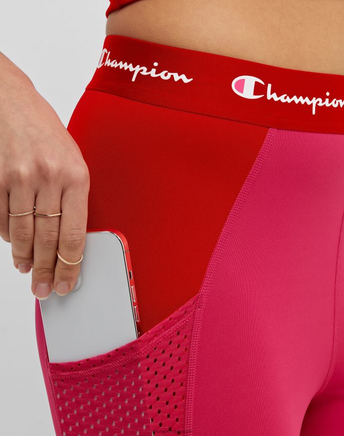 Champion absolutte 7/8 leggings 25 V6J661288 strawberry rouge/rød flamme
