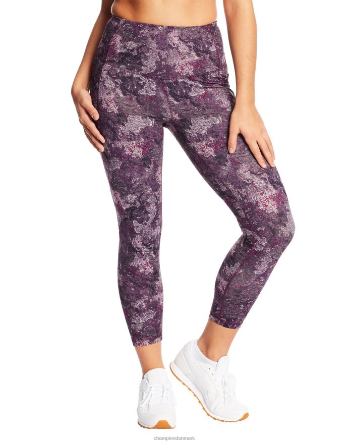 Champion c9 7/8 leggings med høj talje 25 V6J661668 vulkanmos/farve lilla