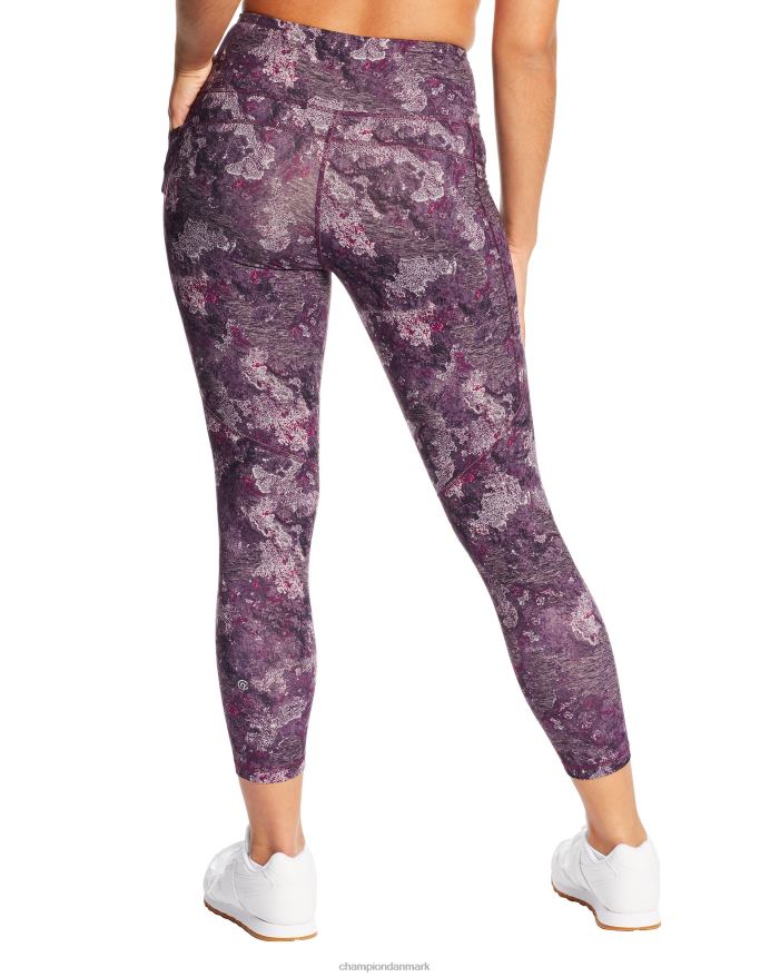 Champion c9 7/8 leggings med høj talje 25 V6J661668 vulkanmos/farve lilla