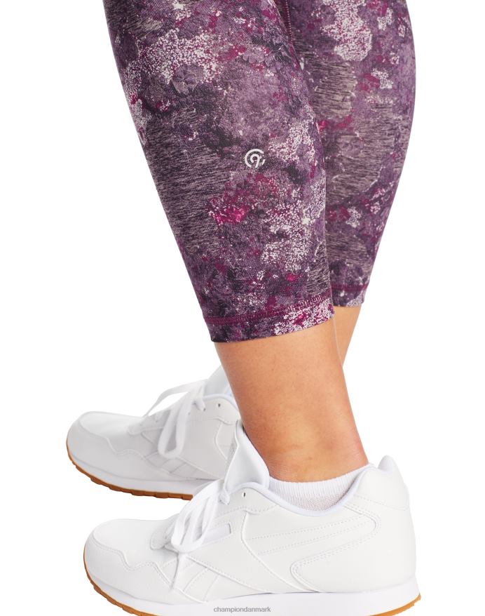 Champion c9 7/8 leggings med høj talje 25 V6J661668 vulkanmos/farve lilla