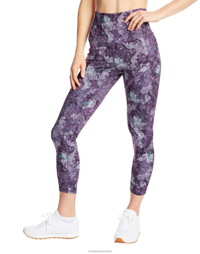 Champion c9 7/8 leggings med høj talje 25 V6J661670 vulkanmos/xavier navy