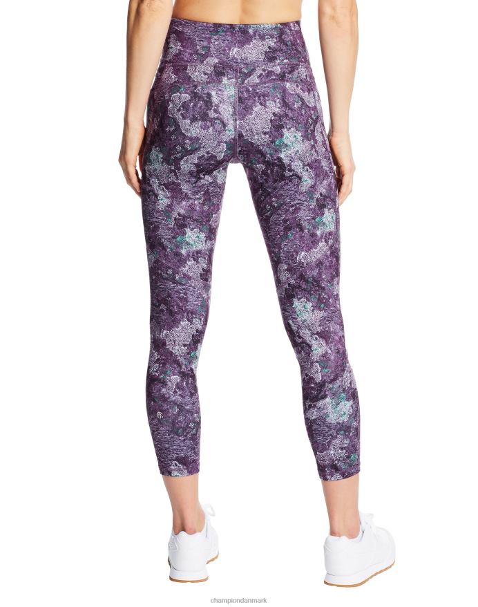 Champion c9 7/8 leggings med høj talje 25 V6J661670 vulkanmos/xavier navy