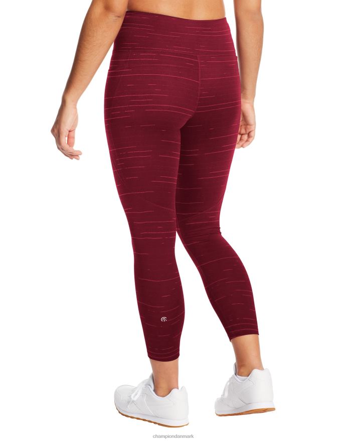 Champion c9 7/8 leggings med høj talje 25 V6J661671 gløgg/patruljerød