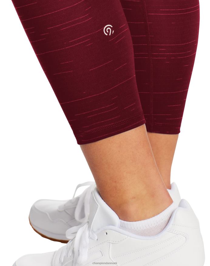 Champion c9 7/8 leggings med høj talje 25 V6J661671 gløgg/patruljerød