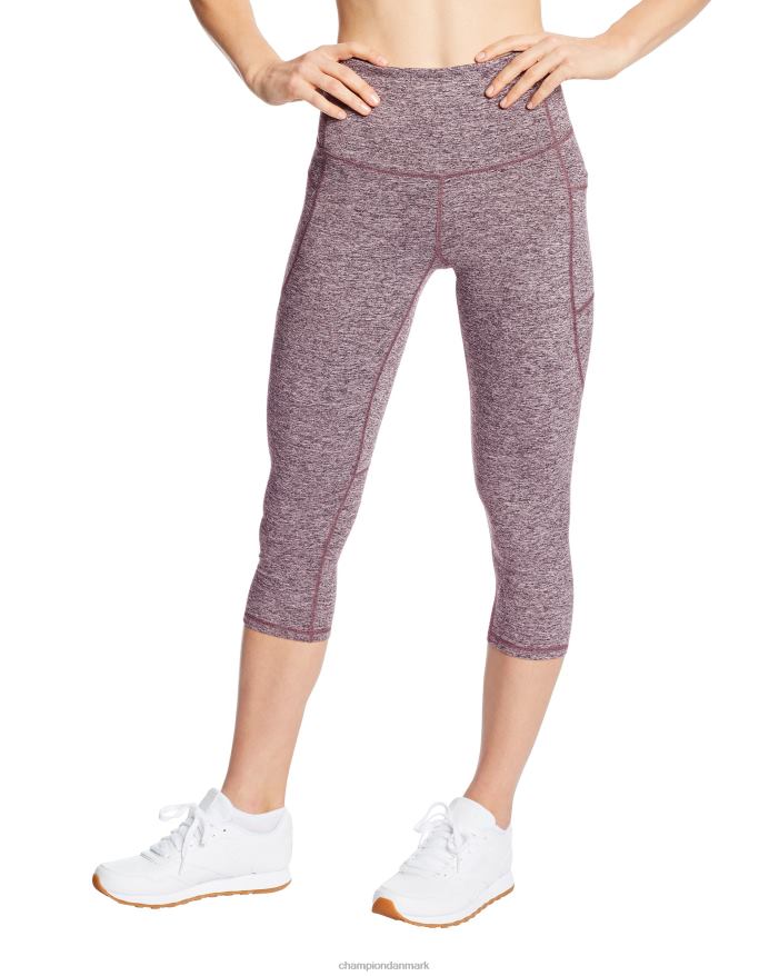 Champion c9 capri leggings med høj talje 20 V6J661699 håndværk lilla lyng