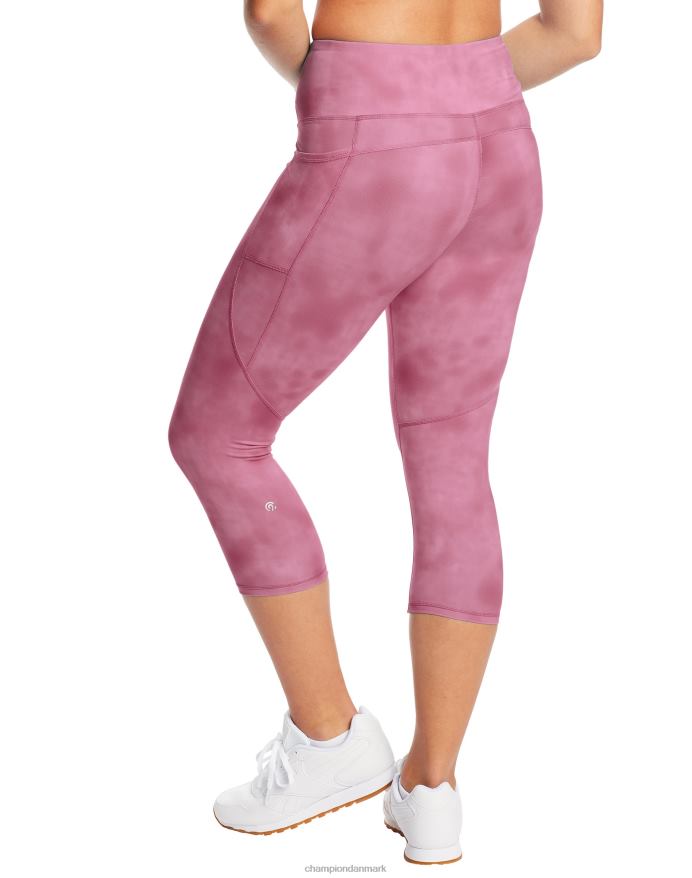 Champion c9 capri leggings med høj talje 20 V6J661700 opvasket elegant lilla