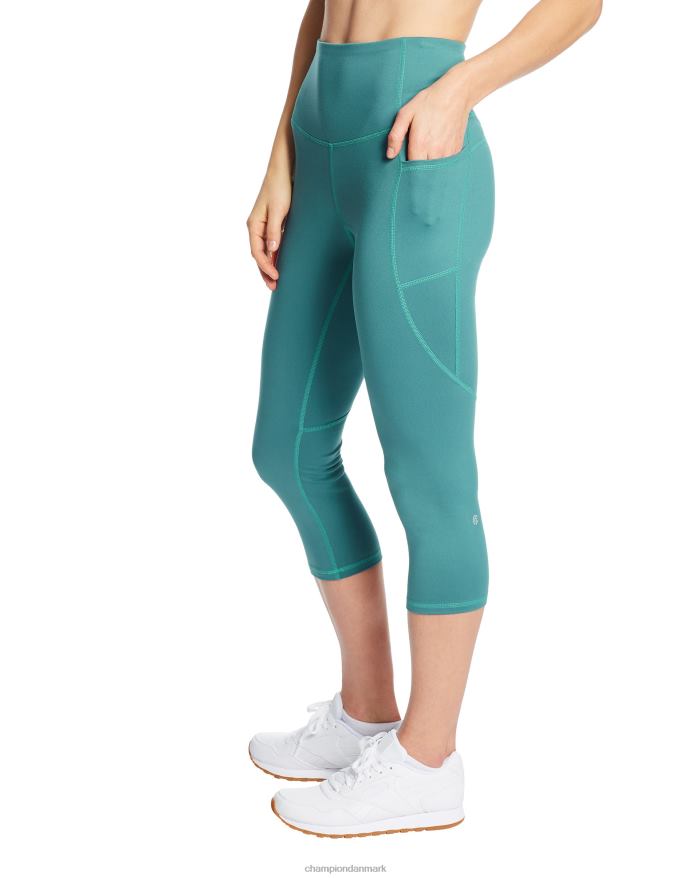 Champion c9 capri leggings med høj talje 20 V6J661704 aqua tonic