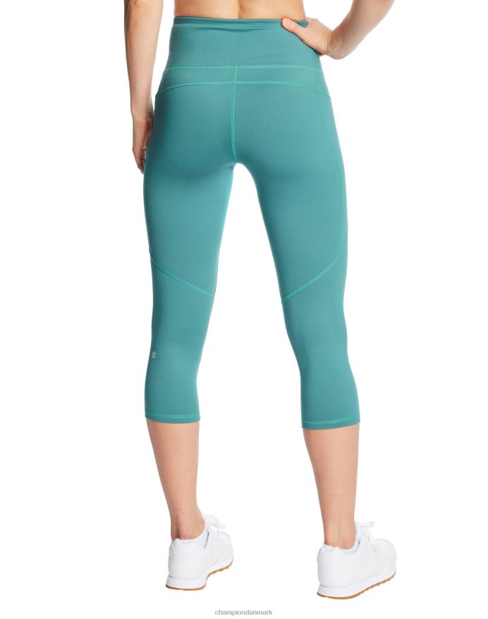 Champion c9 capri leggings med høj talje 20 V6J661704 aqua tonic