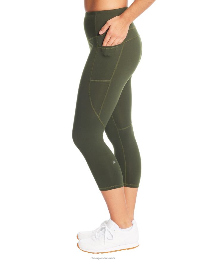Champion c9 capri leggings med høj talje 20 V6J661705 flaske grøn